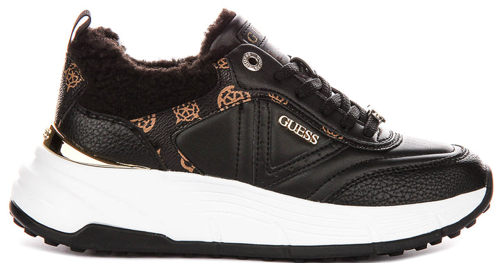 Guess Facter In Black For Women Sneakers