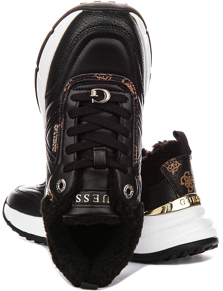 Guess Facter In Black For Women Sneakers