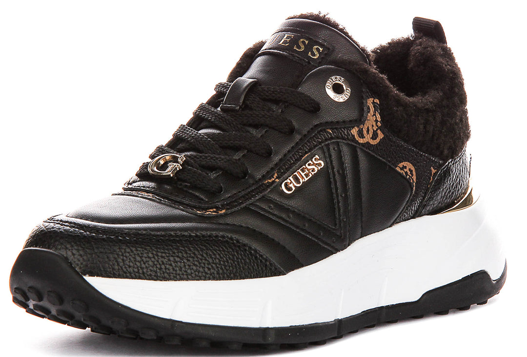 Guess Facter In Black For Women Sneakers