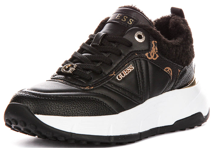 Guess Facter In Black For Women Sneakers