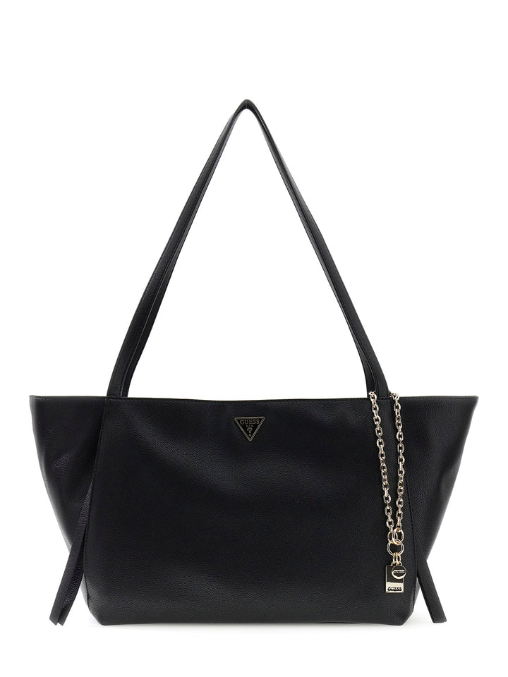 Guess Devon Shopper Shoulder Bag In Black For Women