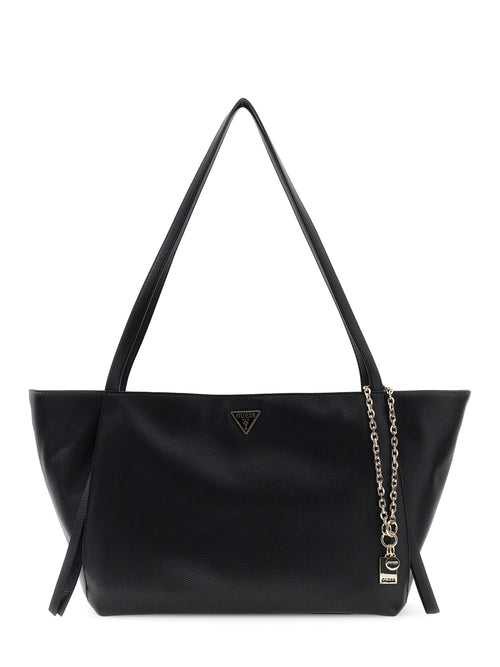 Guess Devon Shopper Shoulder Bag In Black For Women