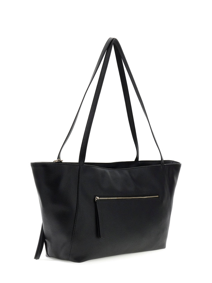 Guess Devon Shopper Shoulder Bag In Black For Women