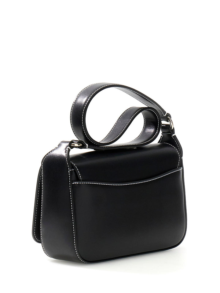 Guess Ruby Flap Shoulder Bag In Black For Women