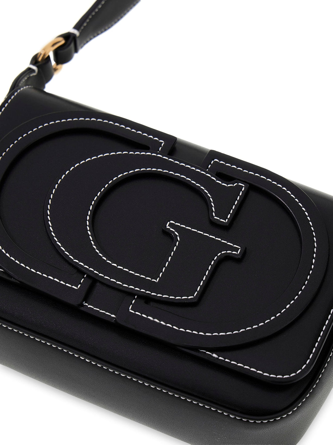 Guess Ruby Flap Shoulder Bag In Black For Women