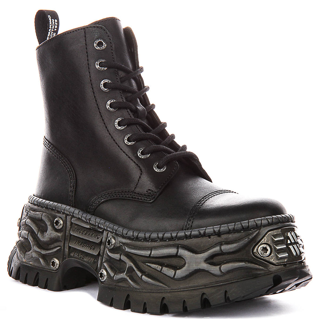 New Rock 083 Gothic Tower In Black For Unisex Platform Boot