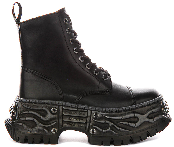 New Rock 083 Gothic Tower In Black For Unisex Platform Boot