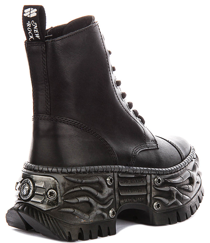 New Rock 083 Gothic Tower In Black For Unisex Platform Boot