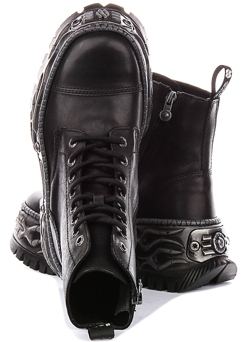 New Rock 083 Gothic Tower In Black For Unisex Platform Boot