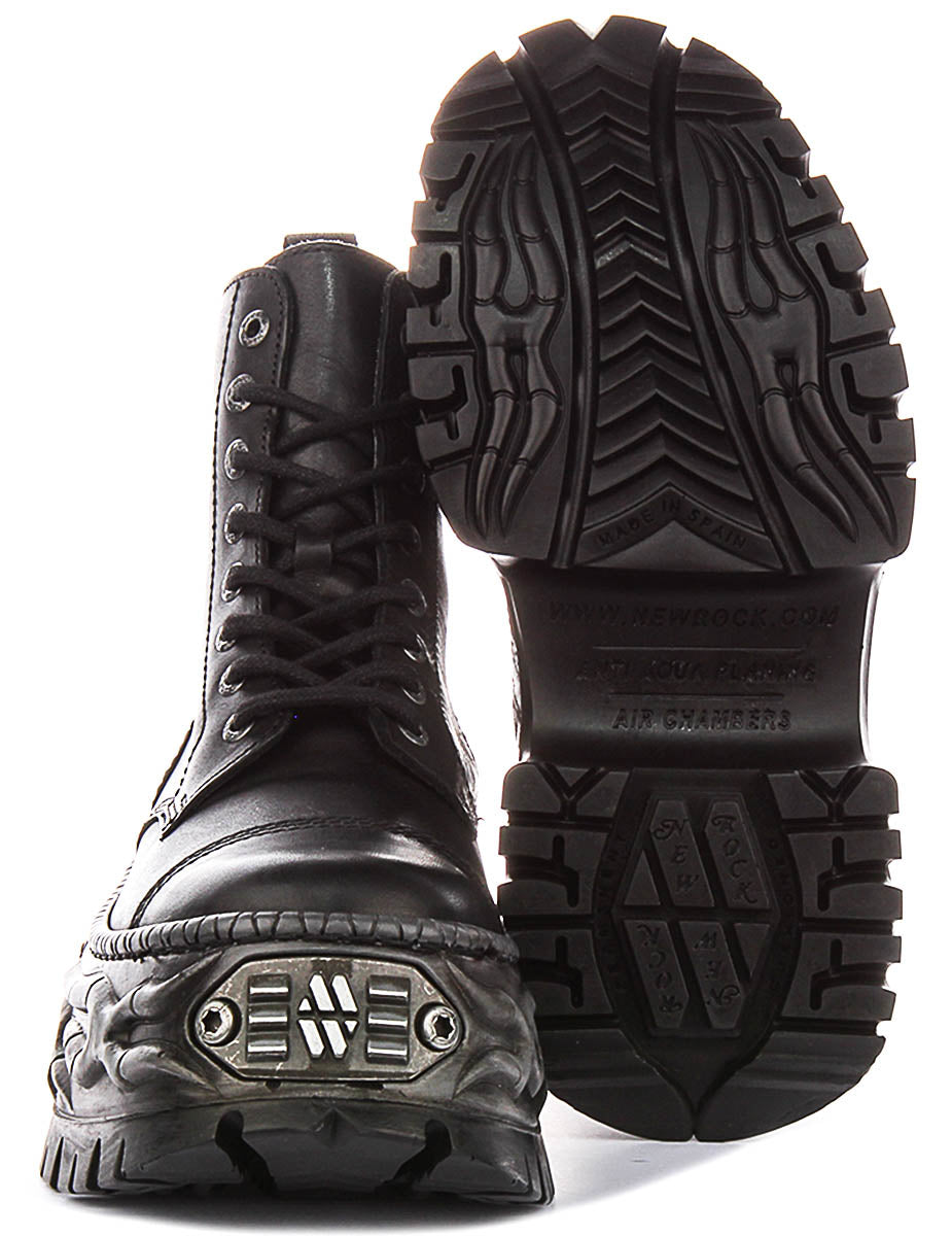 New Rock 083 Gothic Tower In Black For Unisex Platform Boot