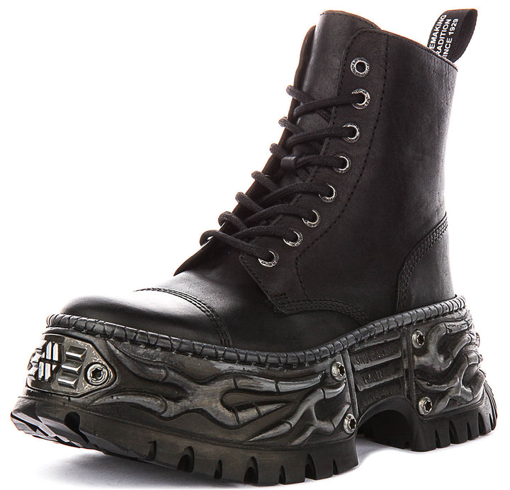 New Rock 083 Gothic Tower In Black For Unisex Platform Boot