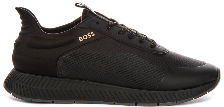 Boss Titanium Runner In Black For Men Sneaker