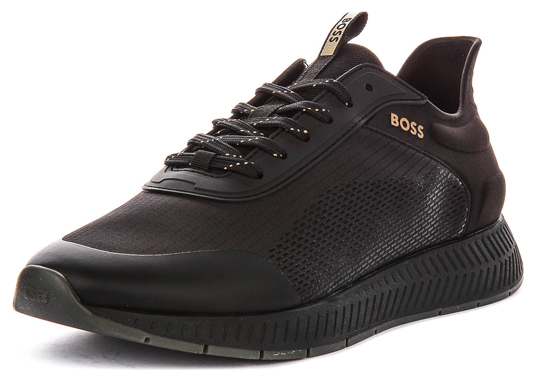 Boss Titanium Runner In Black For Men Sneaker