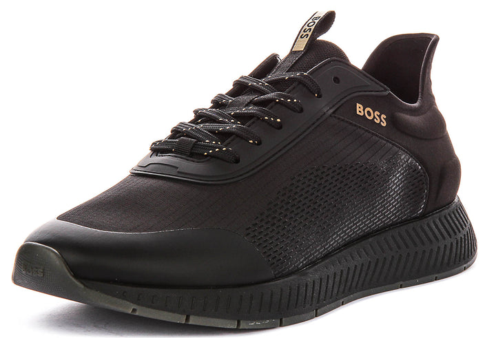 Boss Titanium Runner In Black For Men Sneaker