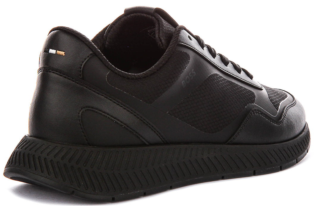 Boss Titanium Runner In Black For Men Sneaker