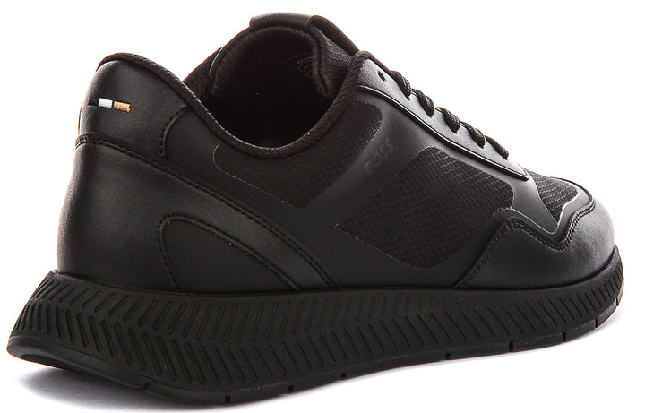 Boss Titanium Runner In Black For Men Sneaker