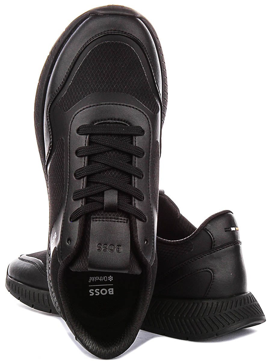 Boss Titanium Runner In Black For Men Sneaker