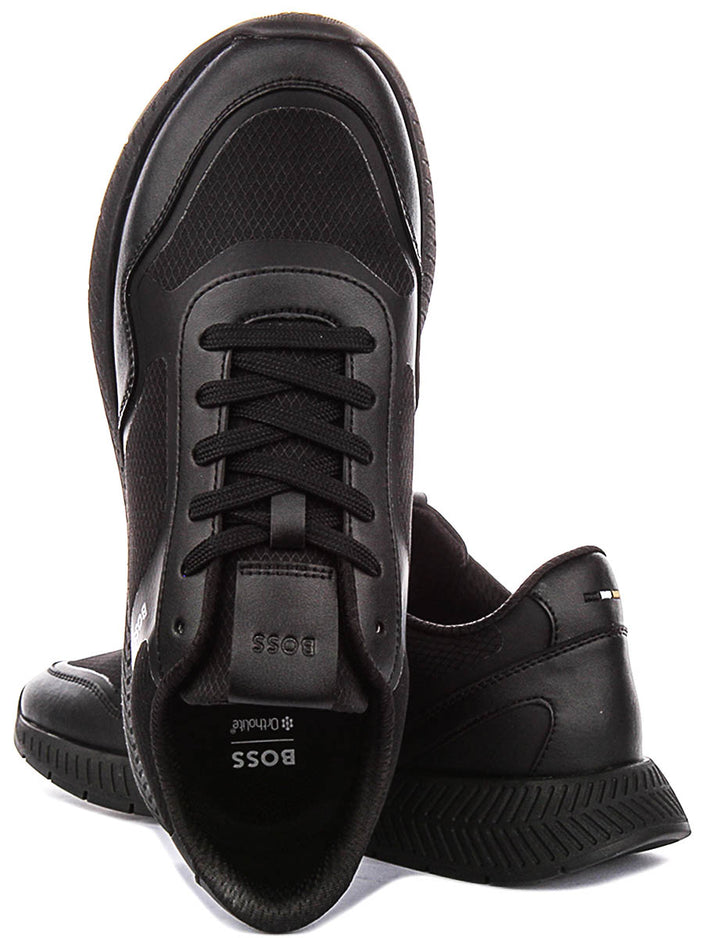 Boss Titanium Runner In Black For Men Sneaker