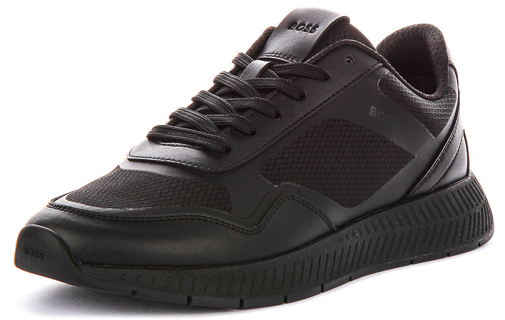 Boss Titanium Runner In Black For Men Sneaker