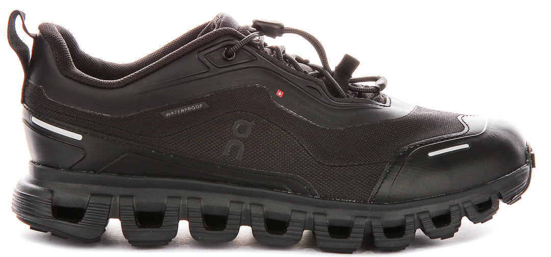 On Running Cloud 6 Geo Waterproof In Black For Women