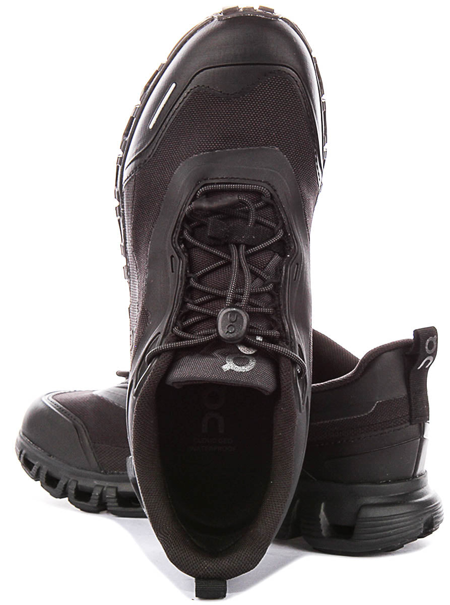 On Running Cloud 6 Geo Waterproof In Black For Women