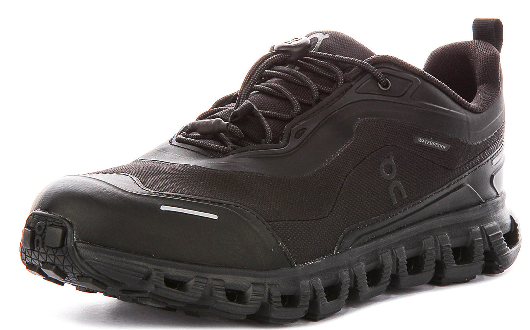 On Running Cloud 6 Geo Waterproof In Black For Women
