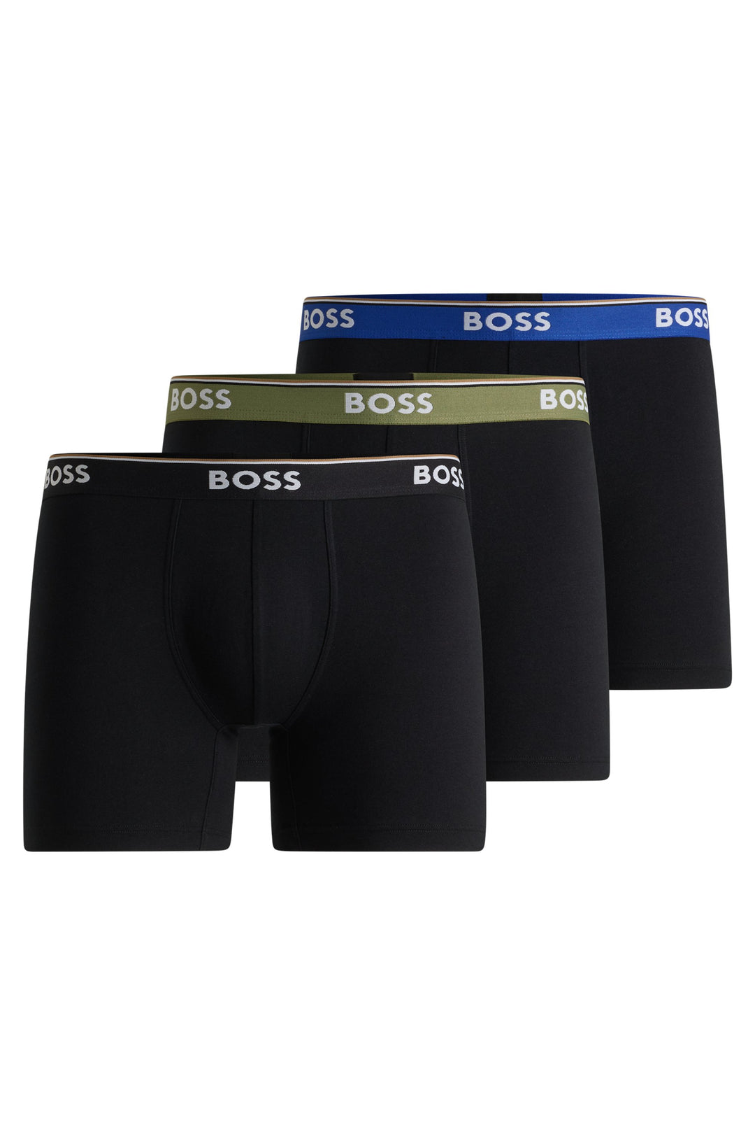 Boss Boxer Brief 3 Pair Power In Black Multicolour