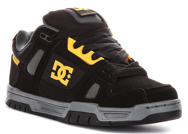 DC Shoes Stag In Black Yellow For Men