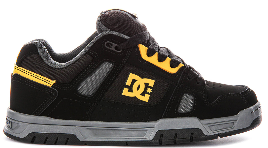 DC Shoes Stag In Black Yellow For Men