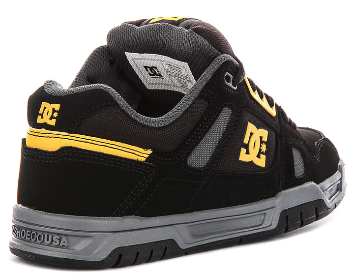DC Shoes Stag In Black Yellow For Men