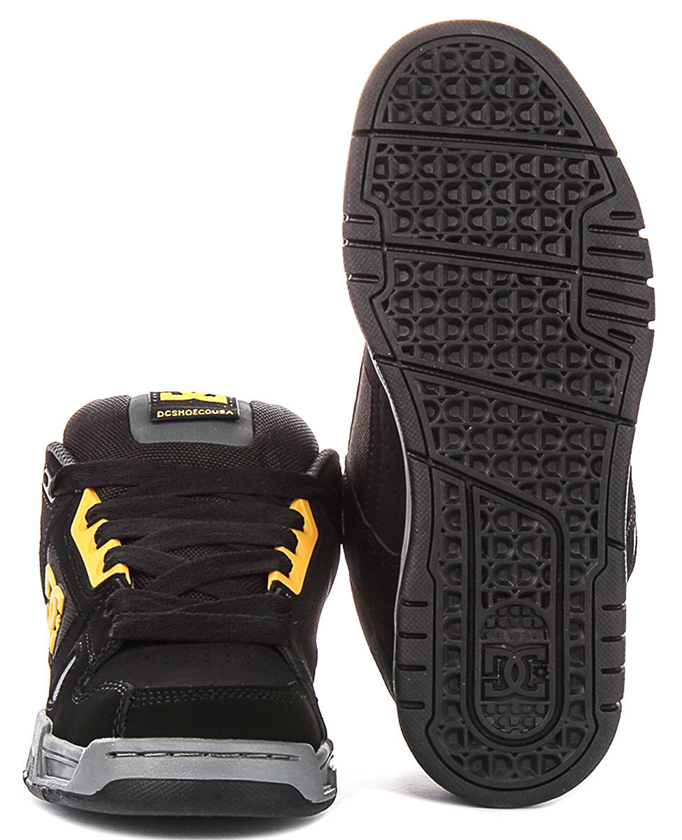 DC Shoes Stag In Black Yellow For Men