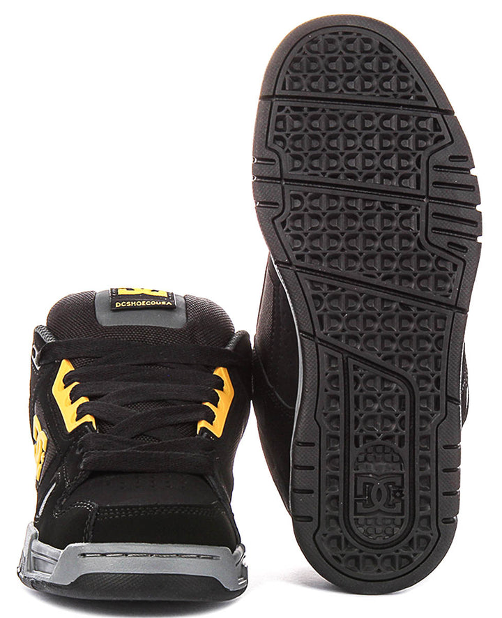 DC Shoes Stag In Black Yellow For Men