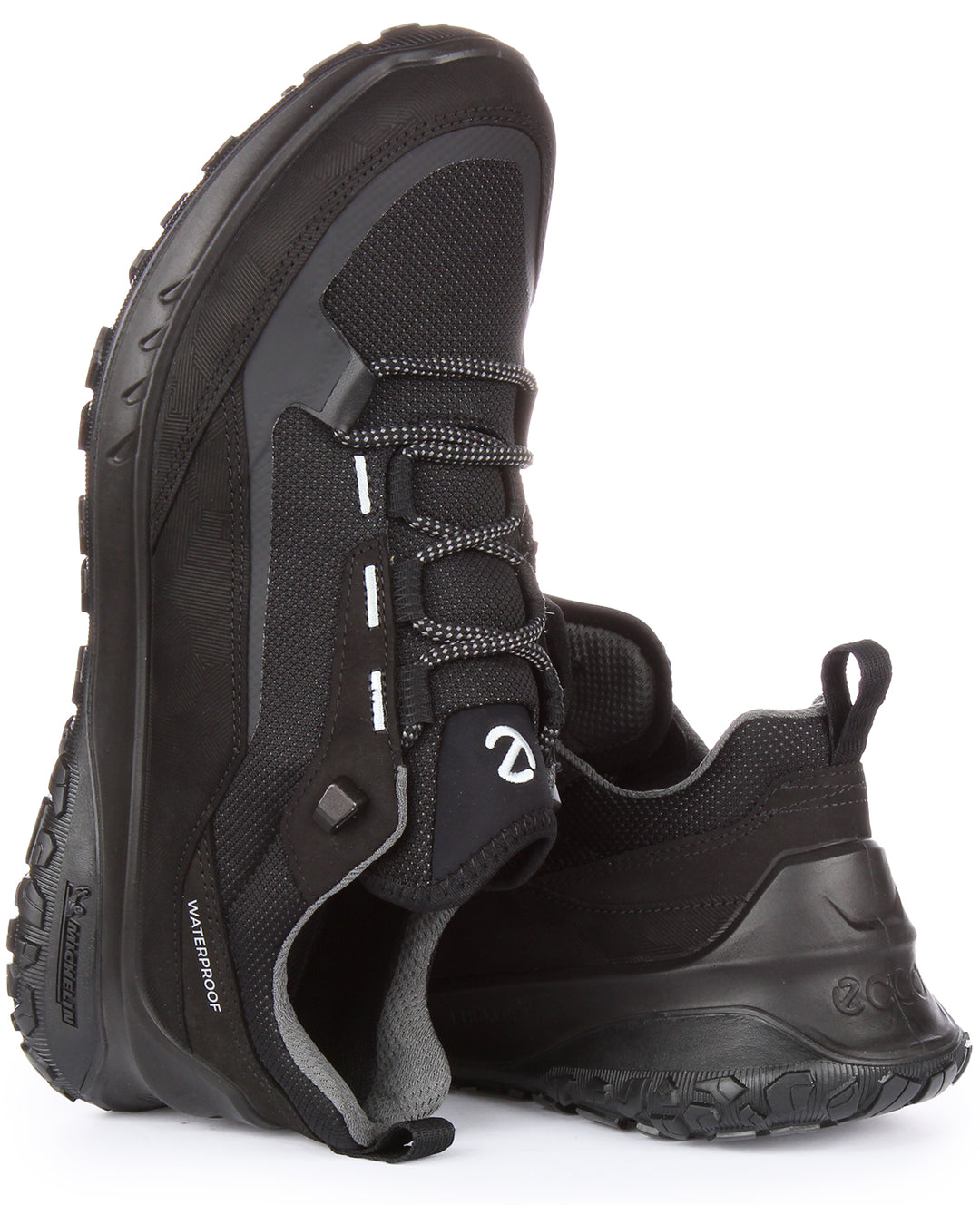 Ecco Ult Trn Chaussures de randonnée en cuir nubuck et textile pour hommes en noir