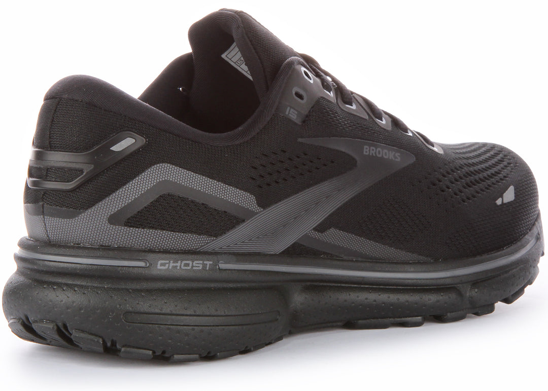 Brooks Ghost 15 In Black Black Medium Width For Men