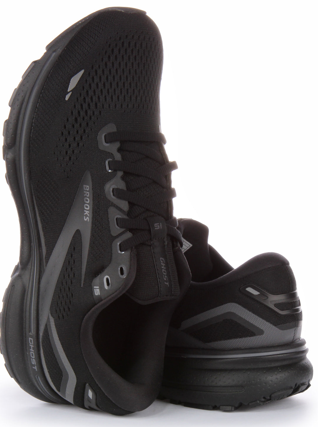 Brooks Ghost 15 In Black Black Medium Width For Men