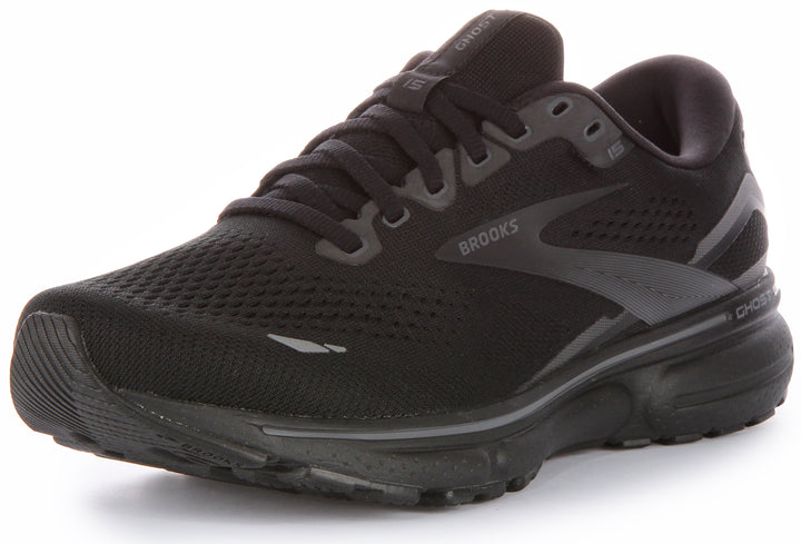 Brooks Ghost 15 In Black Black Medium Width For Men