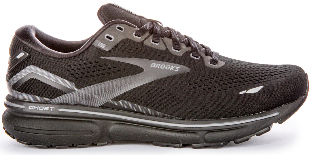 Brooks Ghost 15 In Black Black For Men | Wide Fit