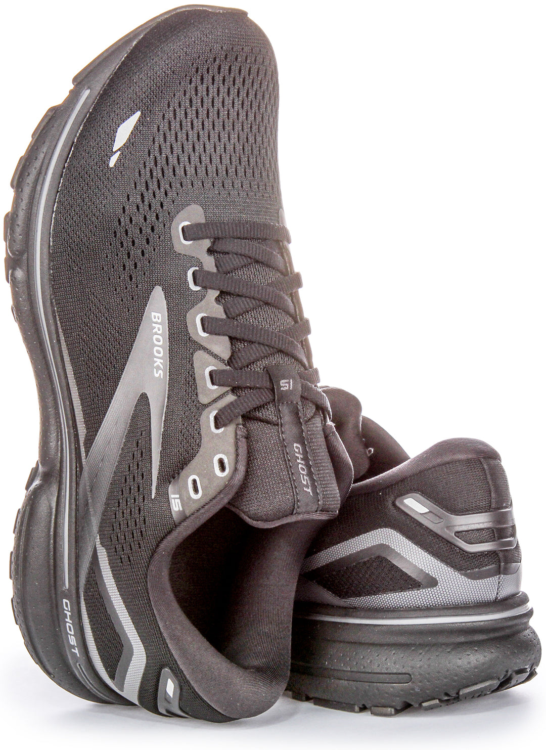 Brooks Ghost 15 In Black Black For Men | Wide Fit