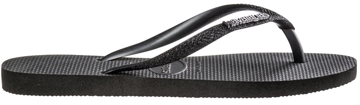 Havaianas Slim Glitter II In Black Black For Women