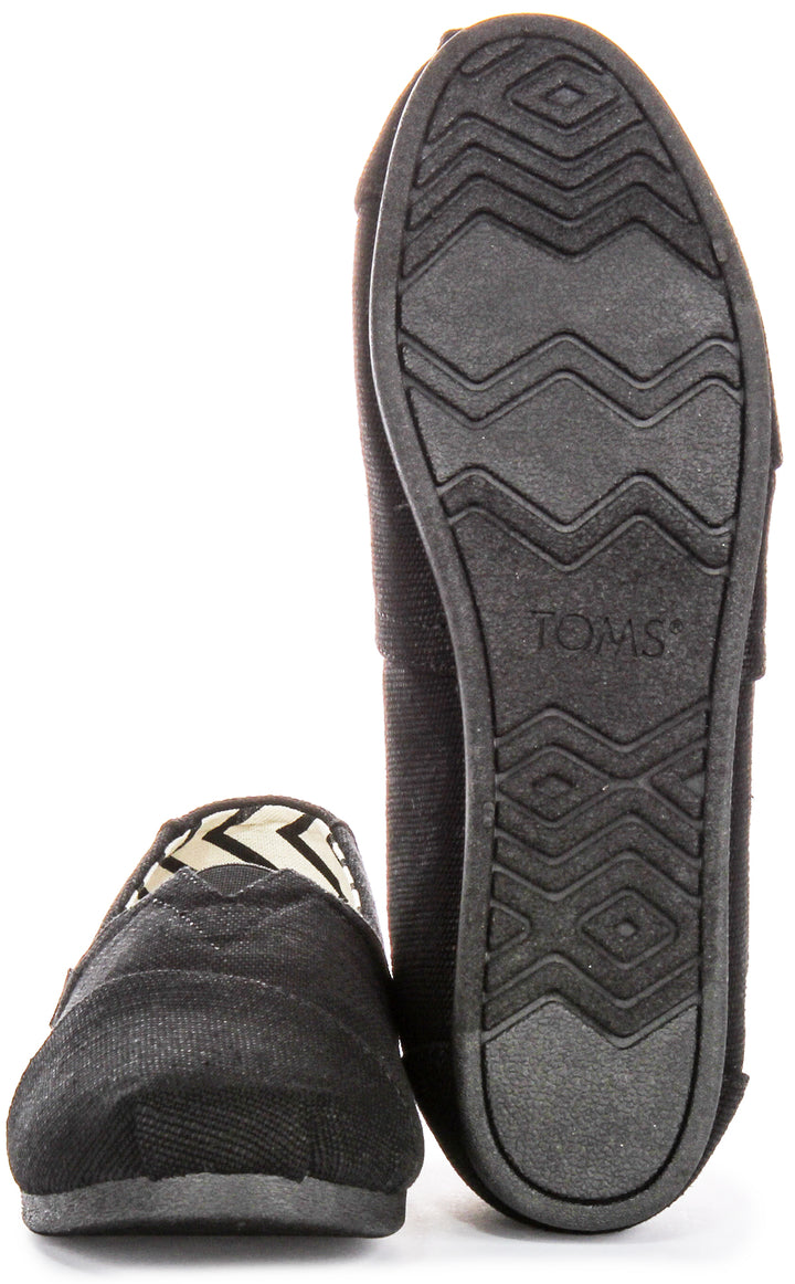 Toms Alpargata Heritage In Black Black For Women