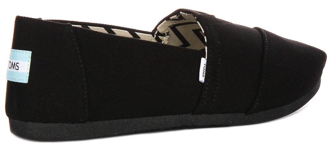 Toms Alpargata In All Black For Women