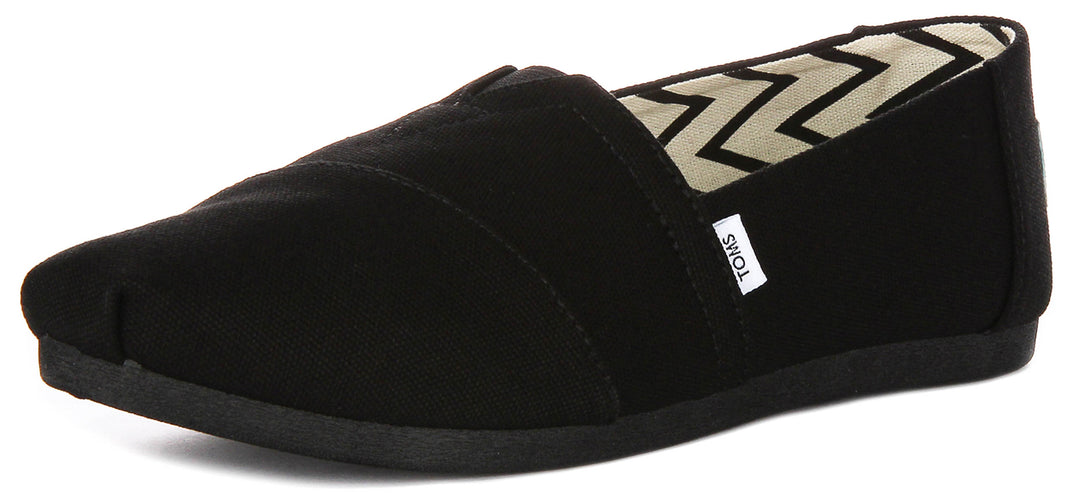 Toms Alpargata In All Black For Women