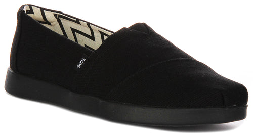 Toms Alpargata Plus In Black Black For Women
