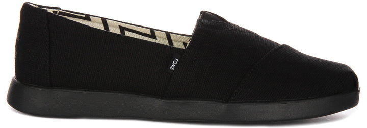 Toms Alpargata Plus In Black Black For Women