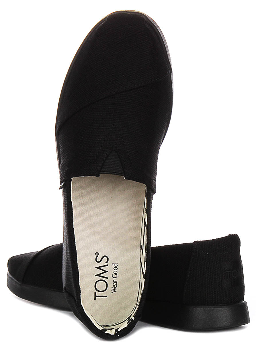 Toms Alpargata Plus In Black Black For Women