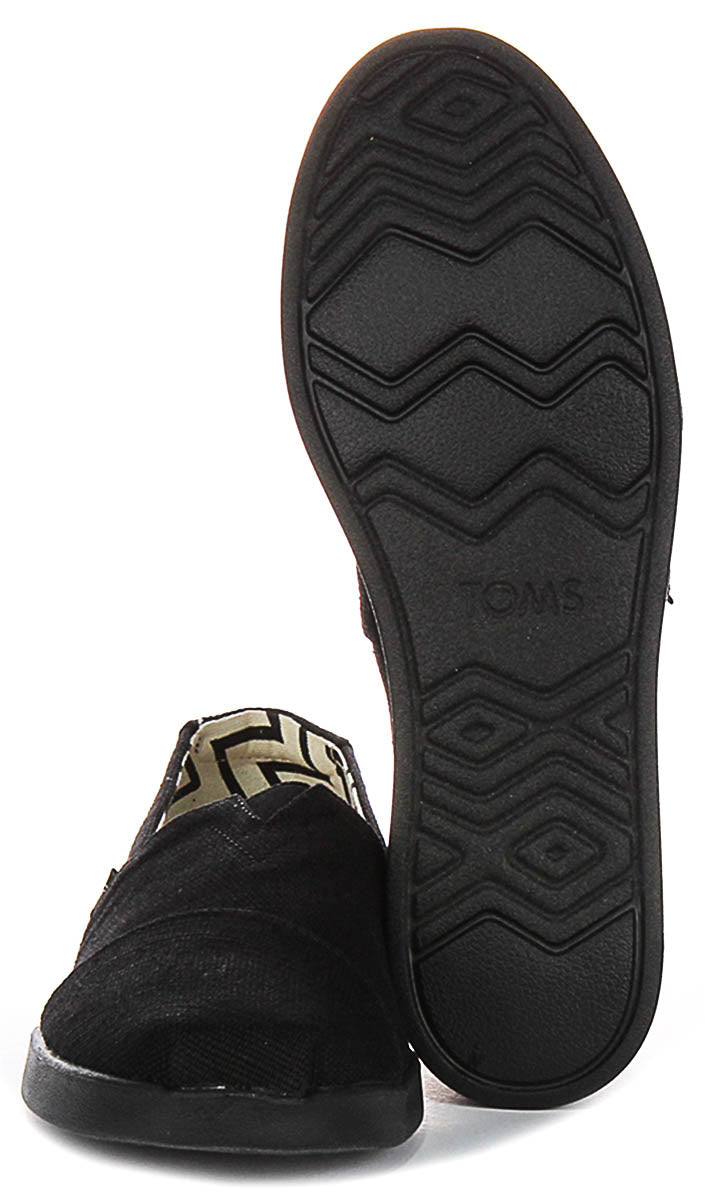 Toms Alpargata Plus In Black Black For Women
