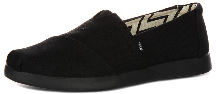 Toms Alpargata Plus In Black Black For Women