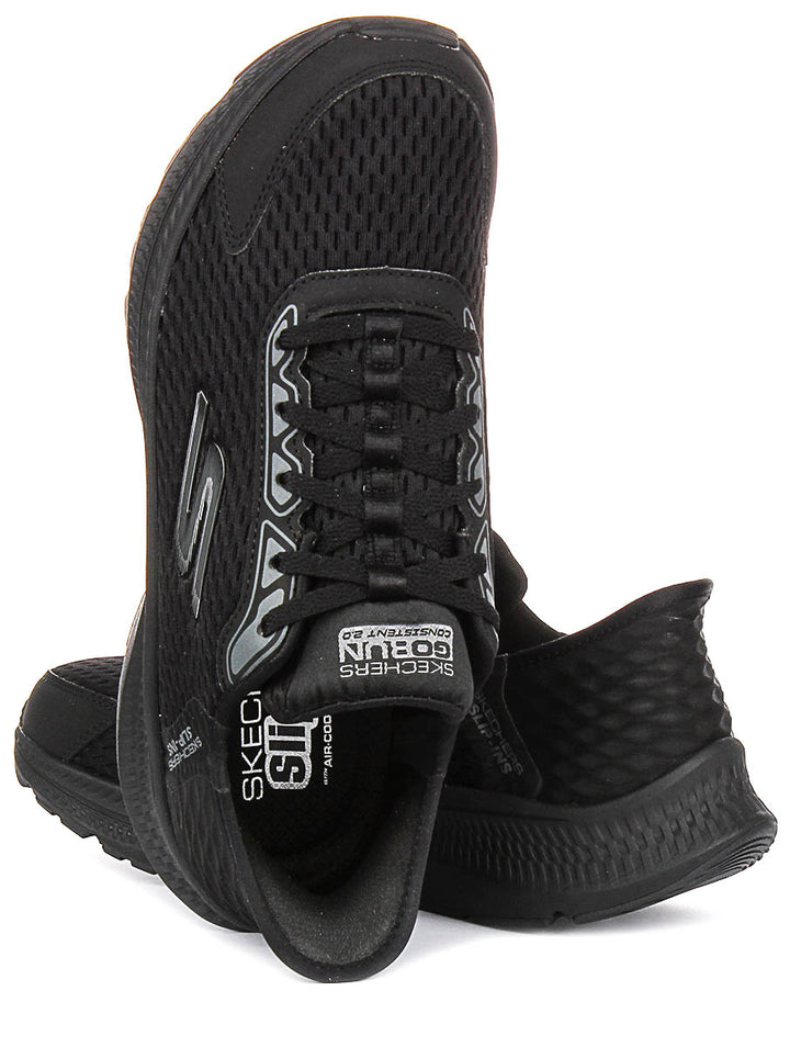 Skechers Go Run Consistent 2.0 In Black Black For Women