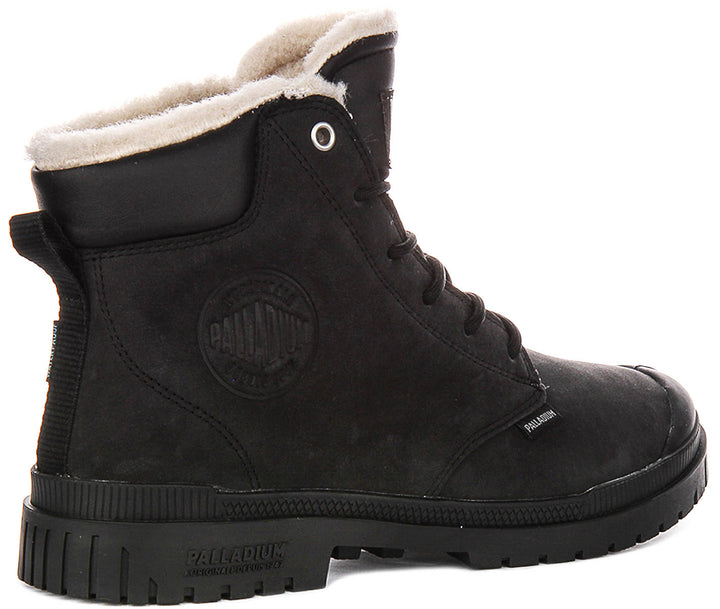 Palladium SP20 Cuff Waterproof Leather In Black Black