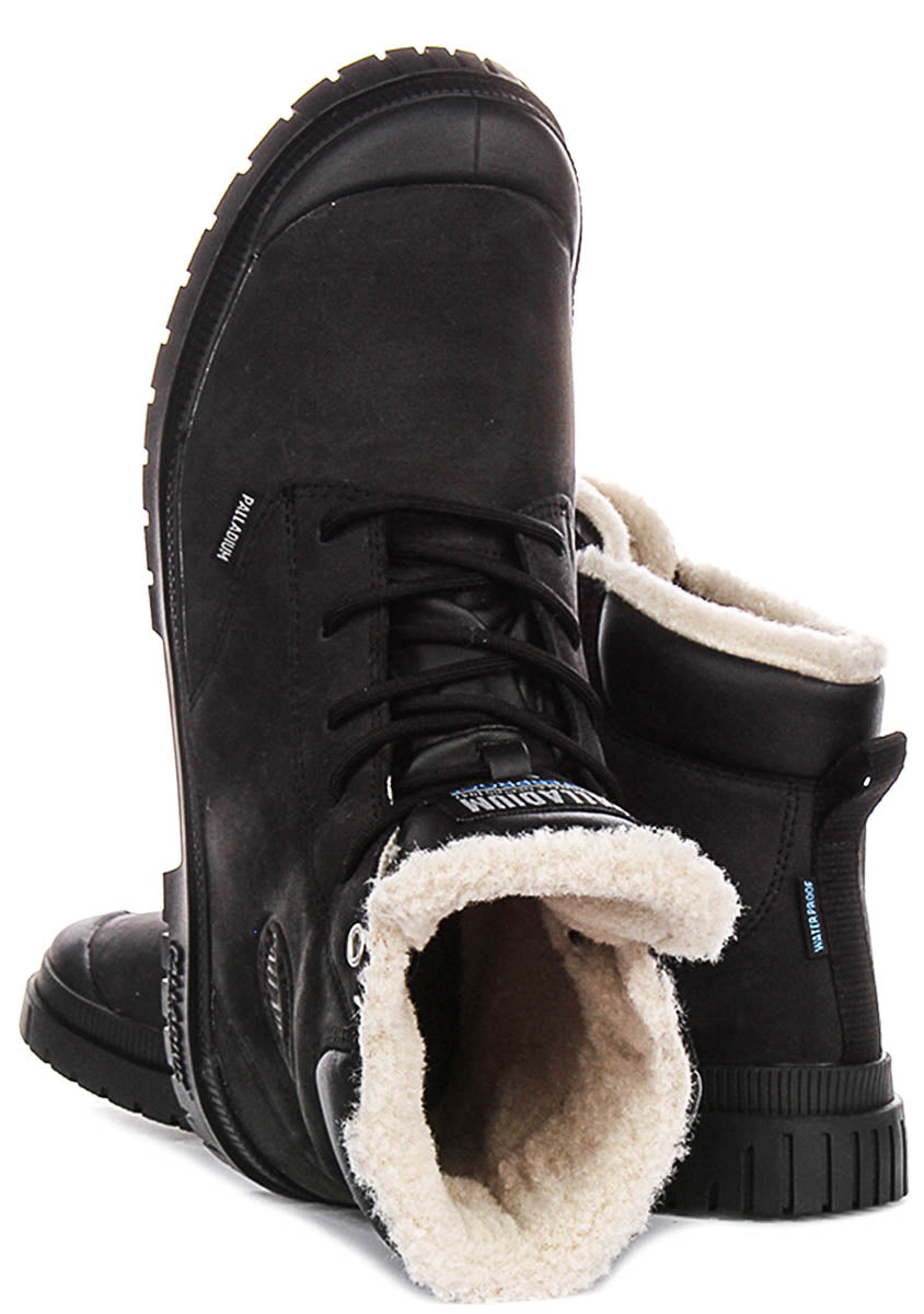 Palladium SP20 Cuff Waterproof Leather In Black Black